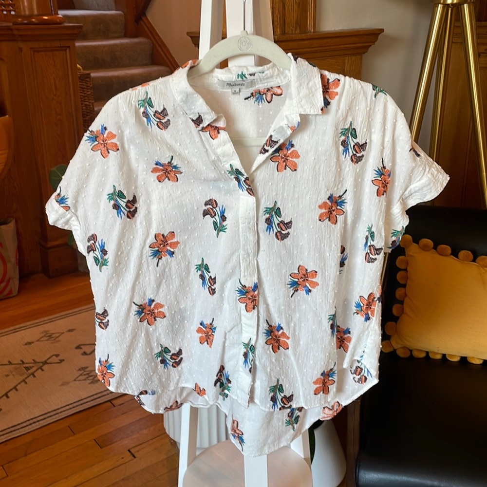 Madewell vintage-inspired Hawaiian button down shirt, medium